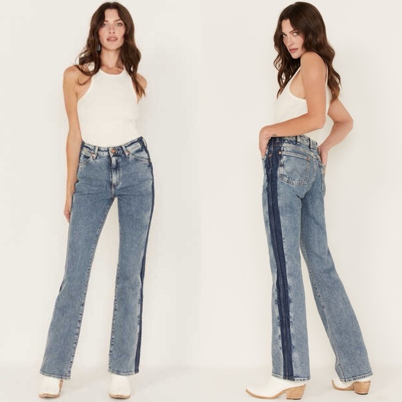 Wrangler Denim - NWT Wrangler Westward 626 Bootcut Jeans Two Tone Side Stripe Size 31 x 30